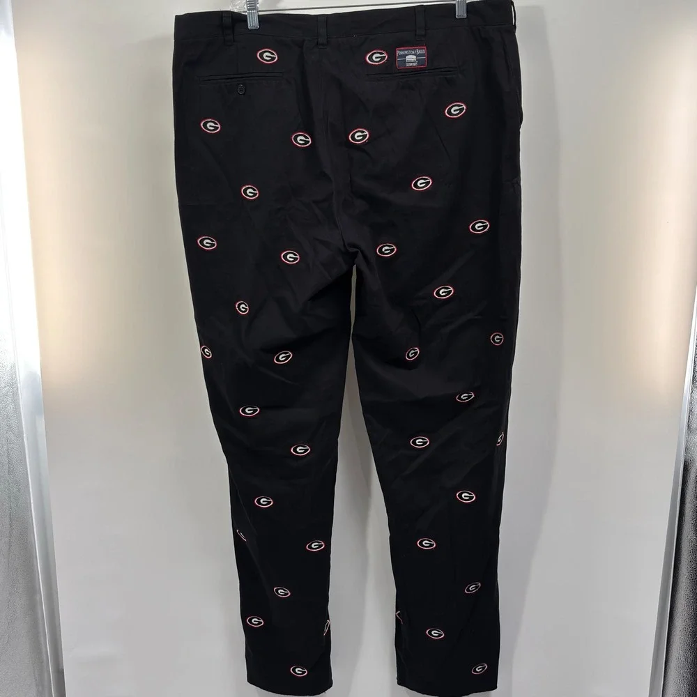 Pennington & Bailes UGA Georgia Bulldogs Embroidered Chino Pants Mens 44 NWT